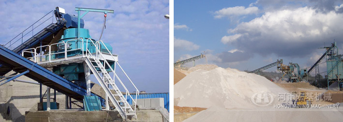 立式冲击破碎机在重庆砂石厂制砂生产线